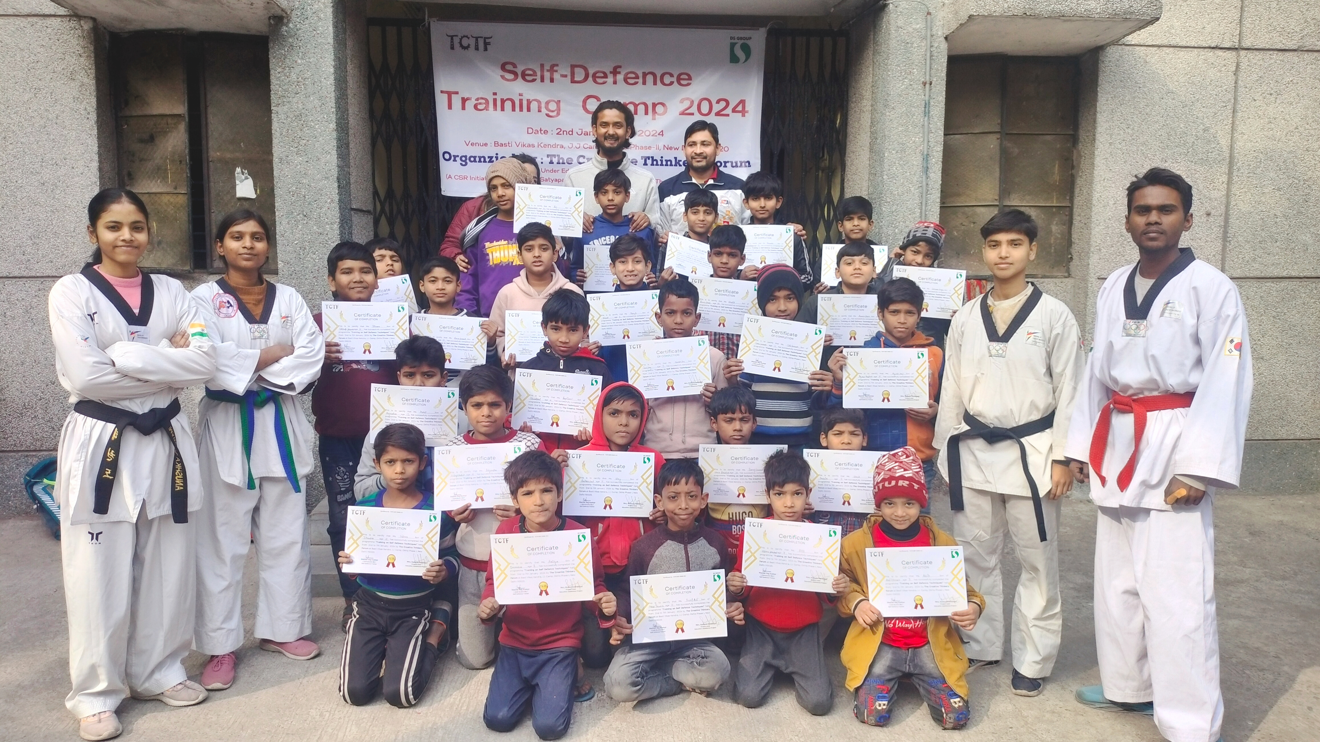 Young adults in a workshop