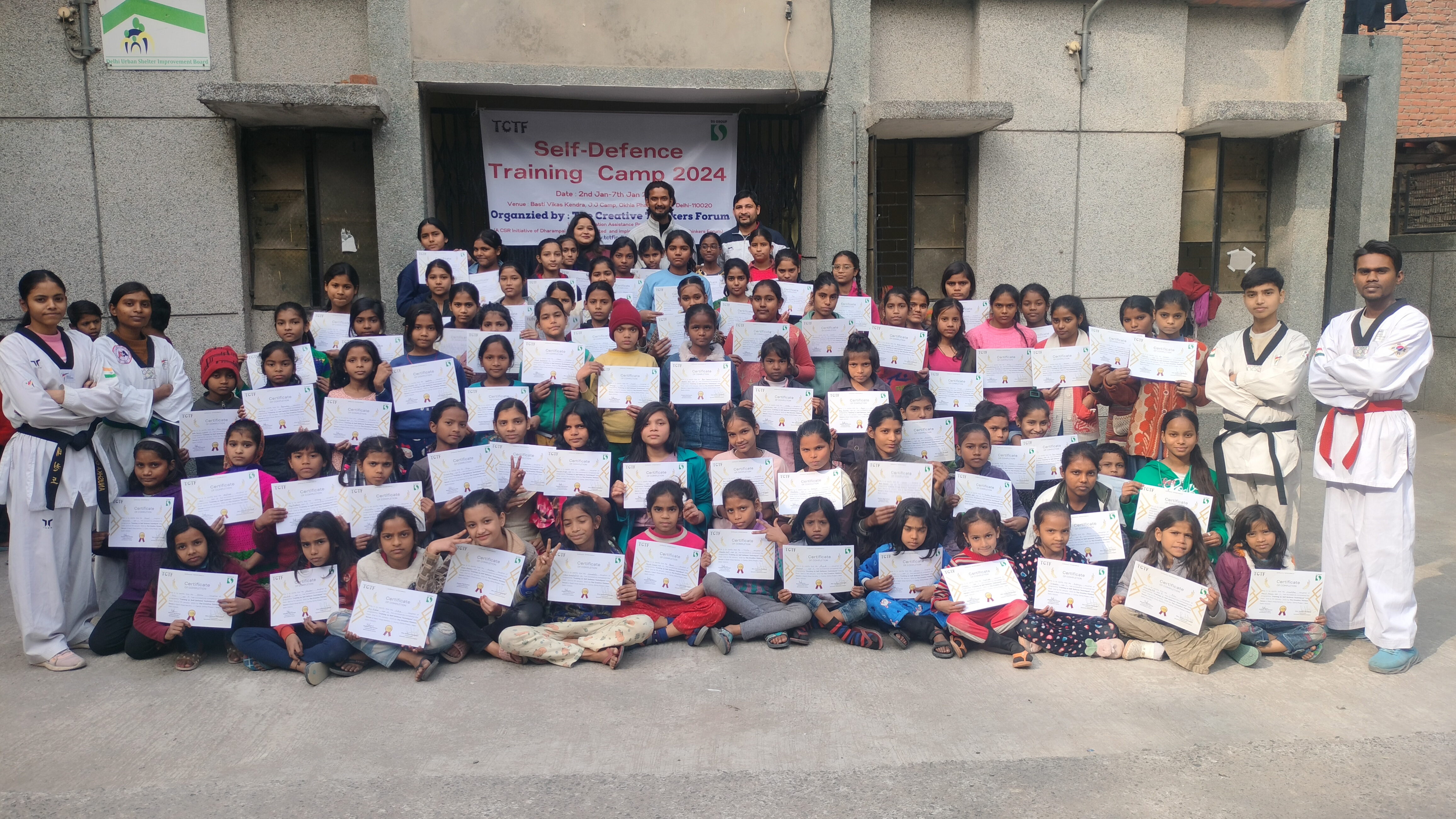 Taekwondo gold and silver winners